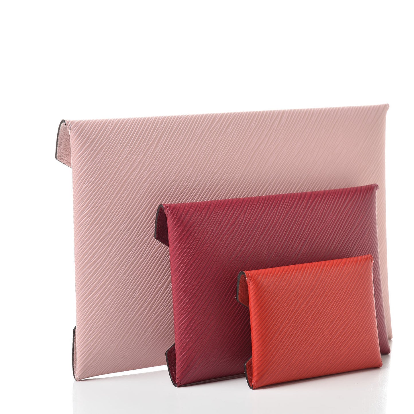 Epi Kirigami Pochette Set Rose Ballerine Fuchsia Coquelicot
