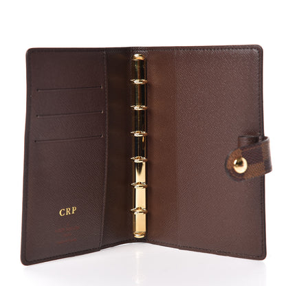 Louis Vuitton Damier Ebene Small Ring Agenda Cover 7 of 9