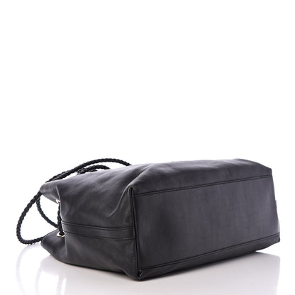Gucci Calfskin Medium Braided Handle Gifford Tote Black 4 of 12