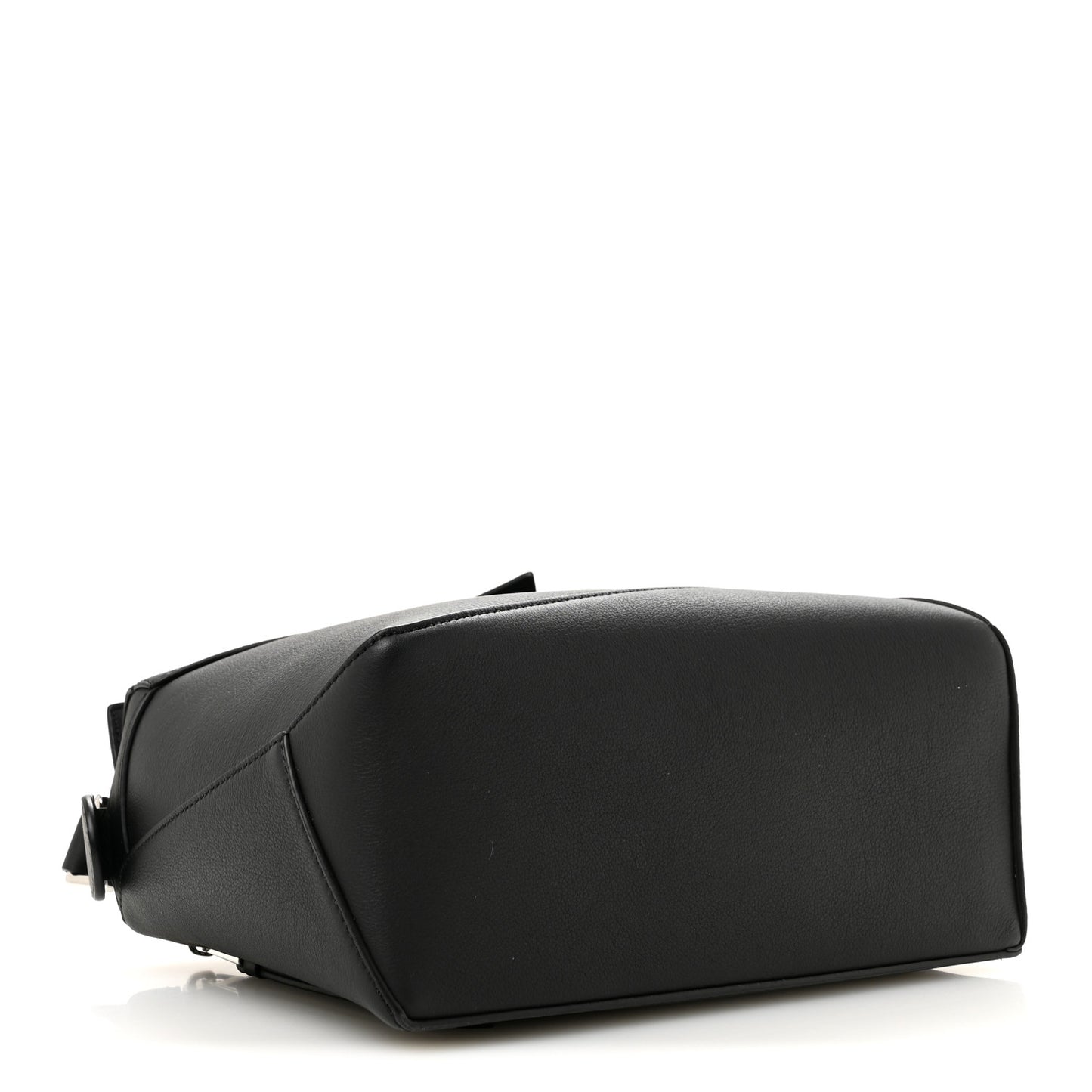 Calfskin Small Puzzle Edge Bag Black