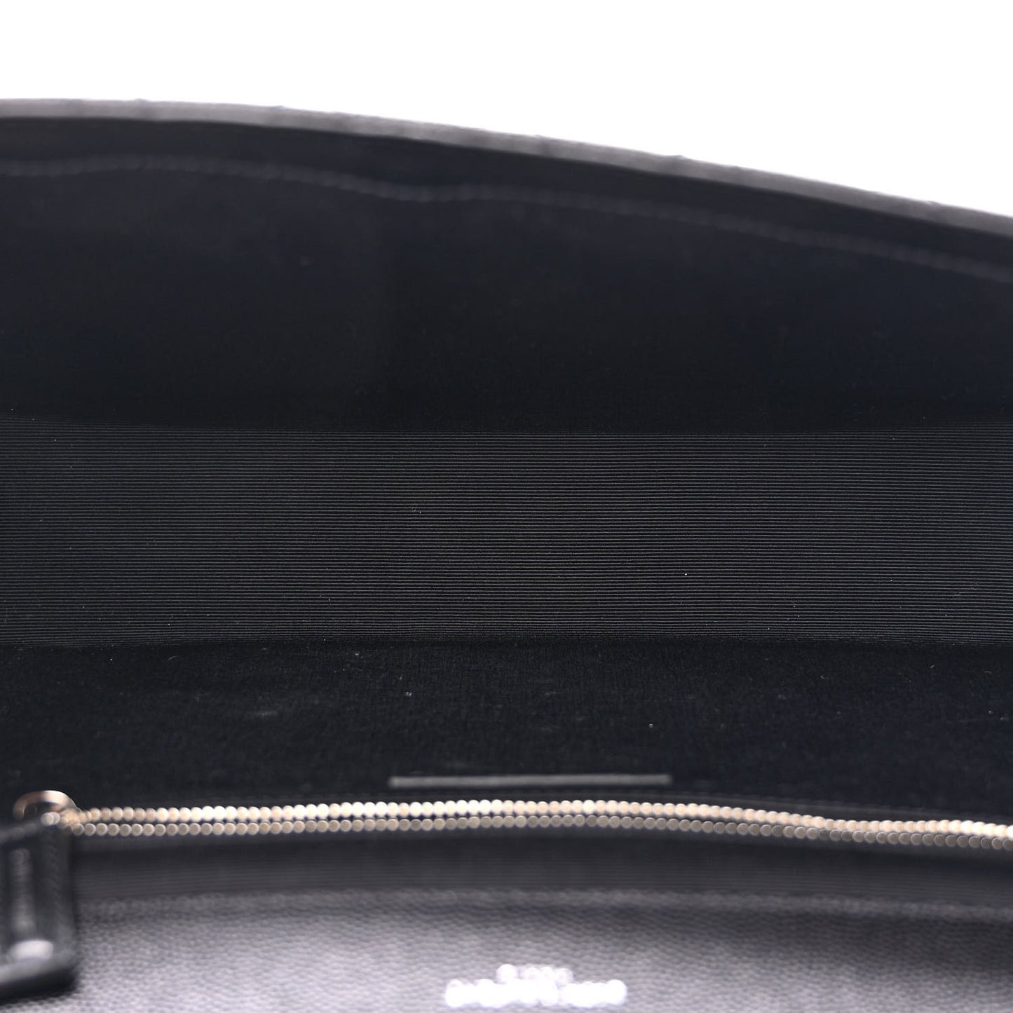 Grain De Poudre Textured Mixed Matelasse Large Triquilt Monogram Satchel Black