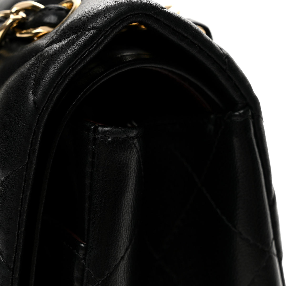 Chanel Lambskin Quilted Jumbo Double Flap Black 13 of 13