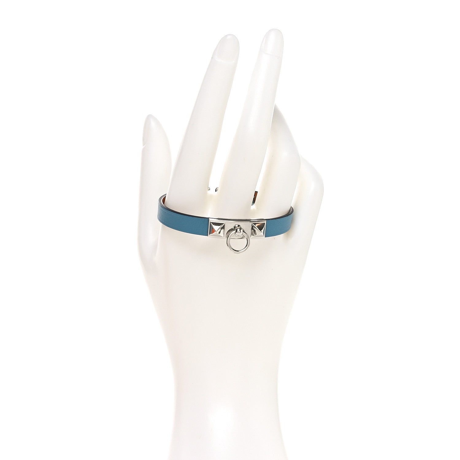 Hermes Swift Rivale Mini Bracelet T2 Blue Jean 2 of 7
