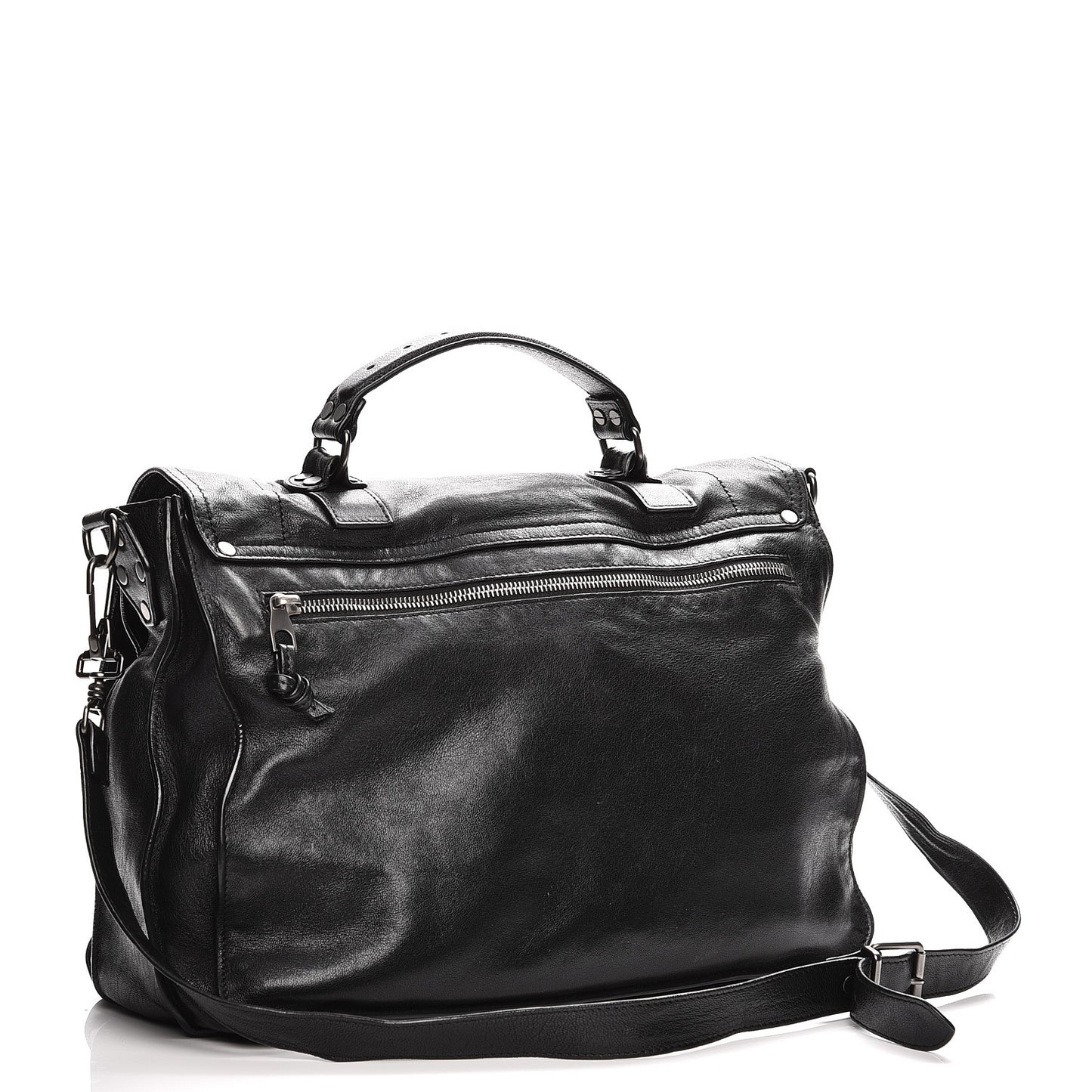 Lambskin Large PS1 Satchel Black