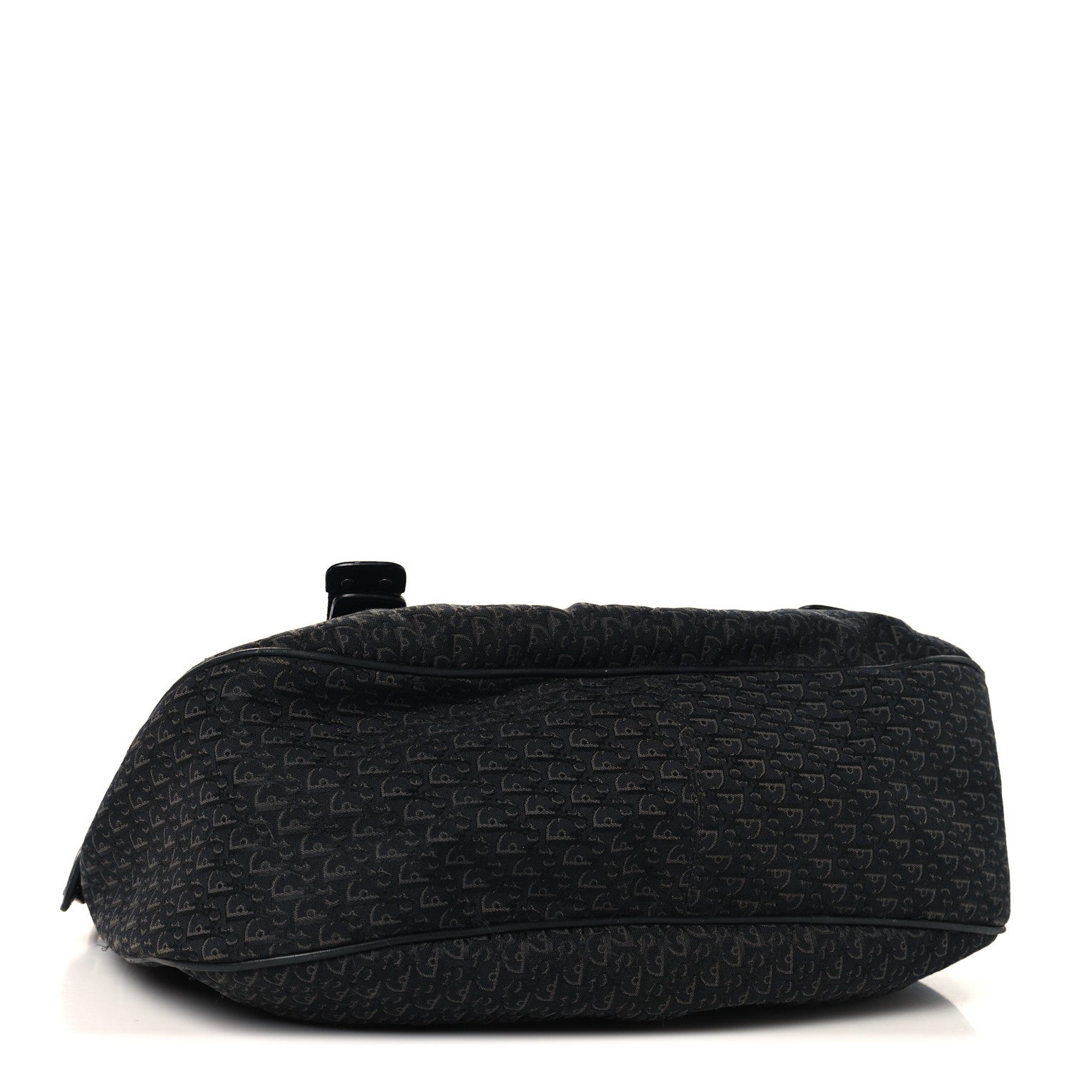 Christian Dior Canvas Diorissimo Buckle Messenger Black 4 of 13