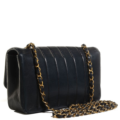 Chanel Lambskin Vertical Quilted Small Single Flap Black 3 of 9