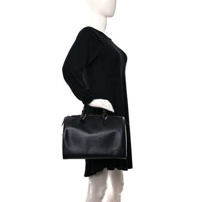 Louis Vuitton Epi Speedy 30 Black 2 of 11