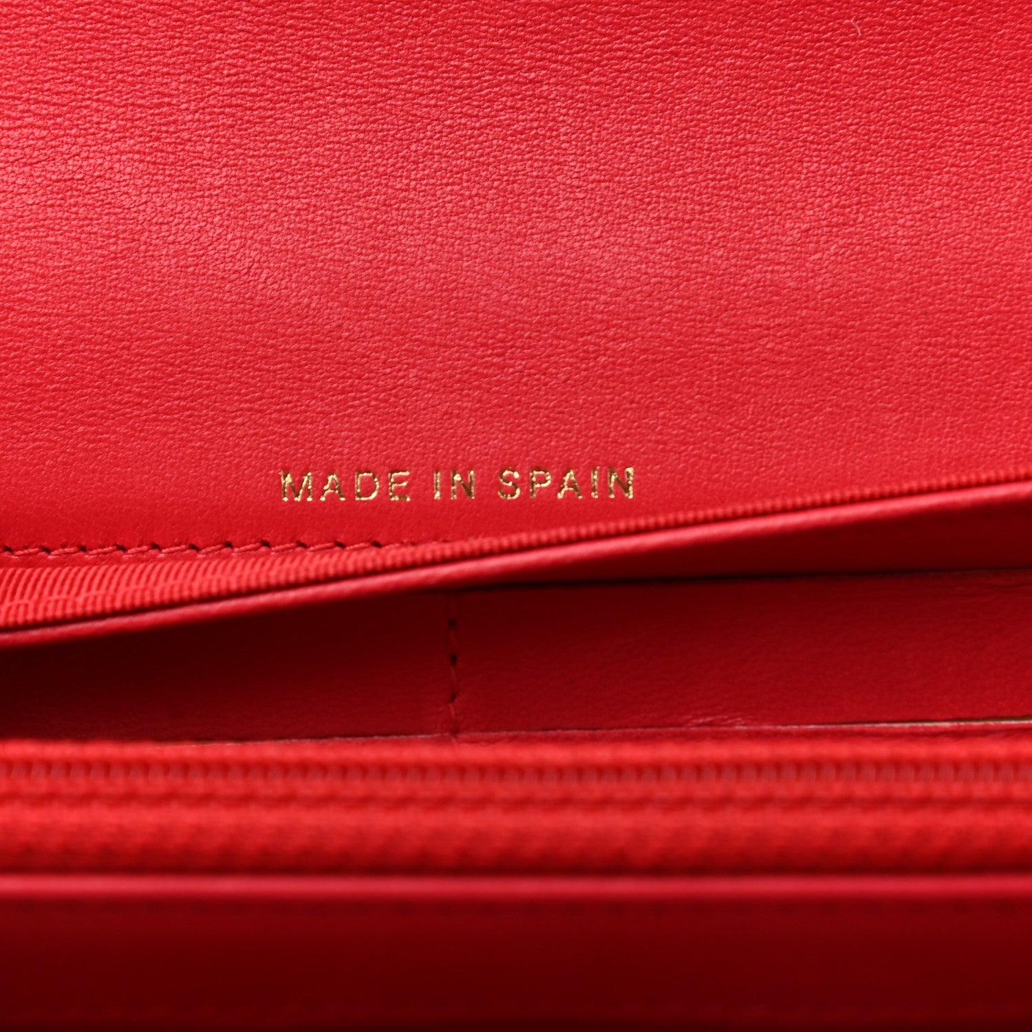 Chanel Lambskin Quilted Large Gusset Flap Wallet Red 7 of 12