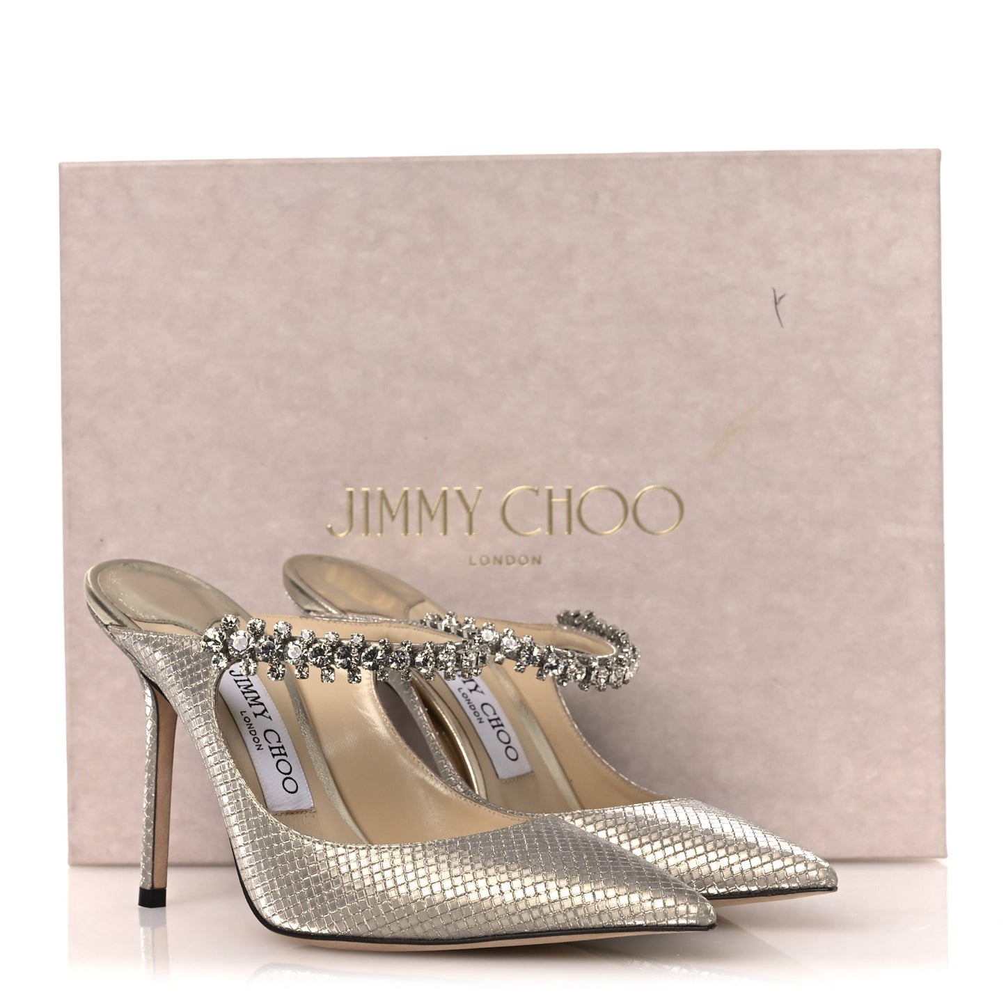 Diamond Glitter Fabric Crystal Bing 100 Pumps 37.5 Champagne