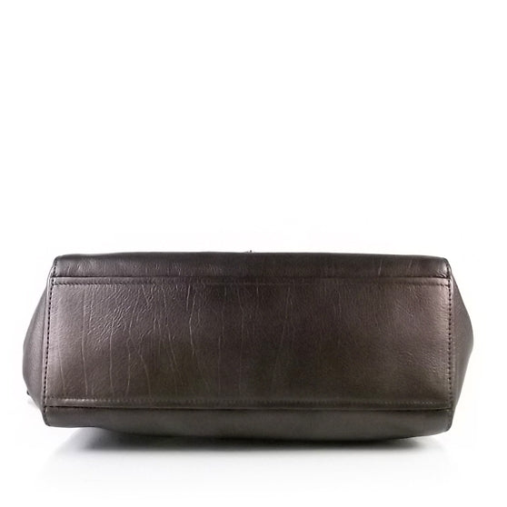 Prada Leather Pushlock Flap Shoulder Bag 5 of 9