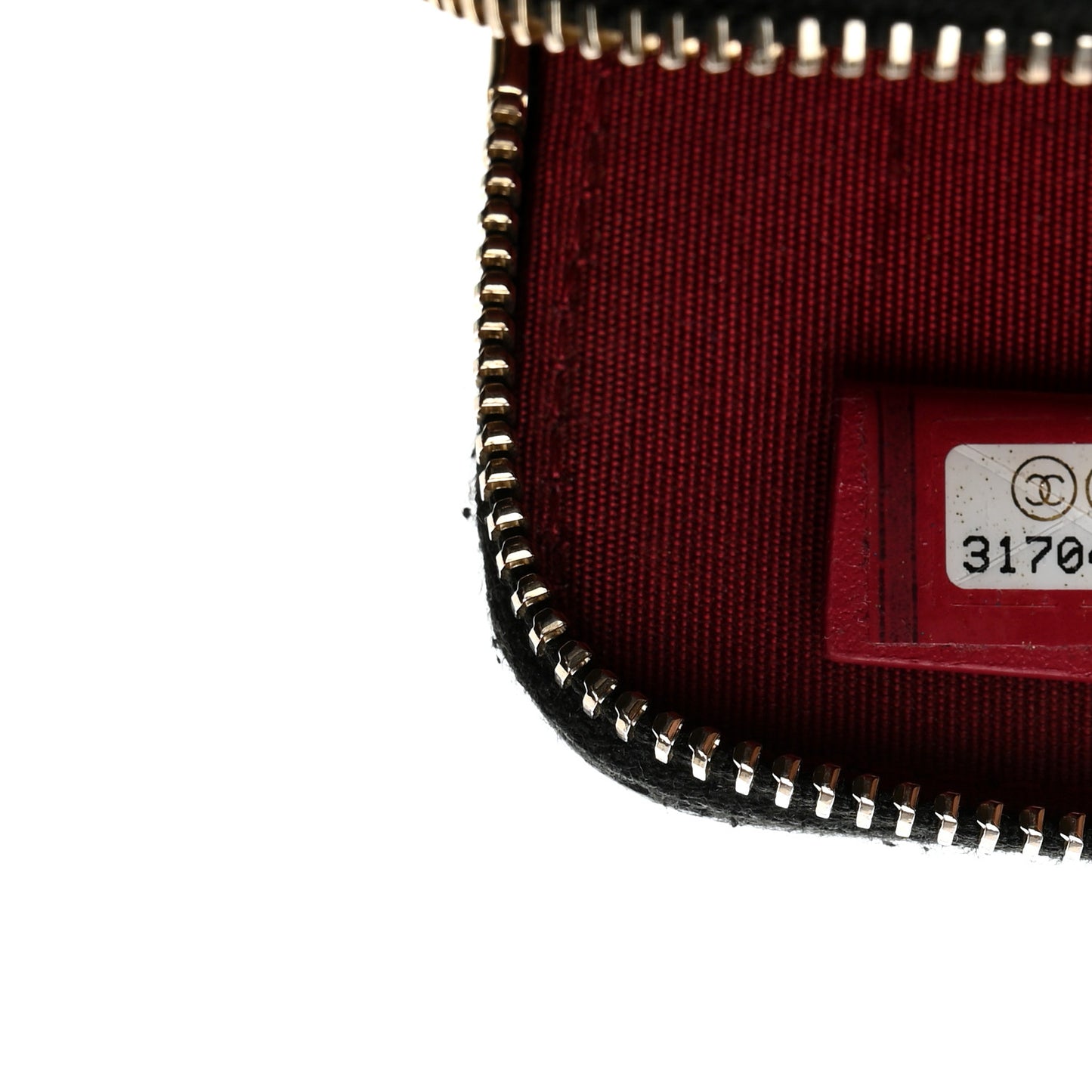 Lambskin Quilted Chanel 19 Zip Card Holder Wallet Black