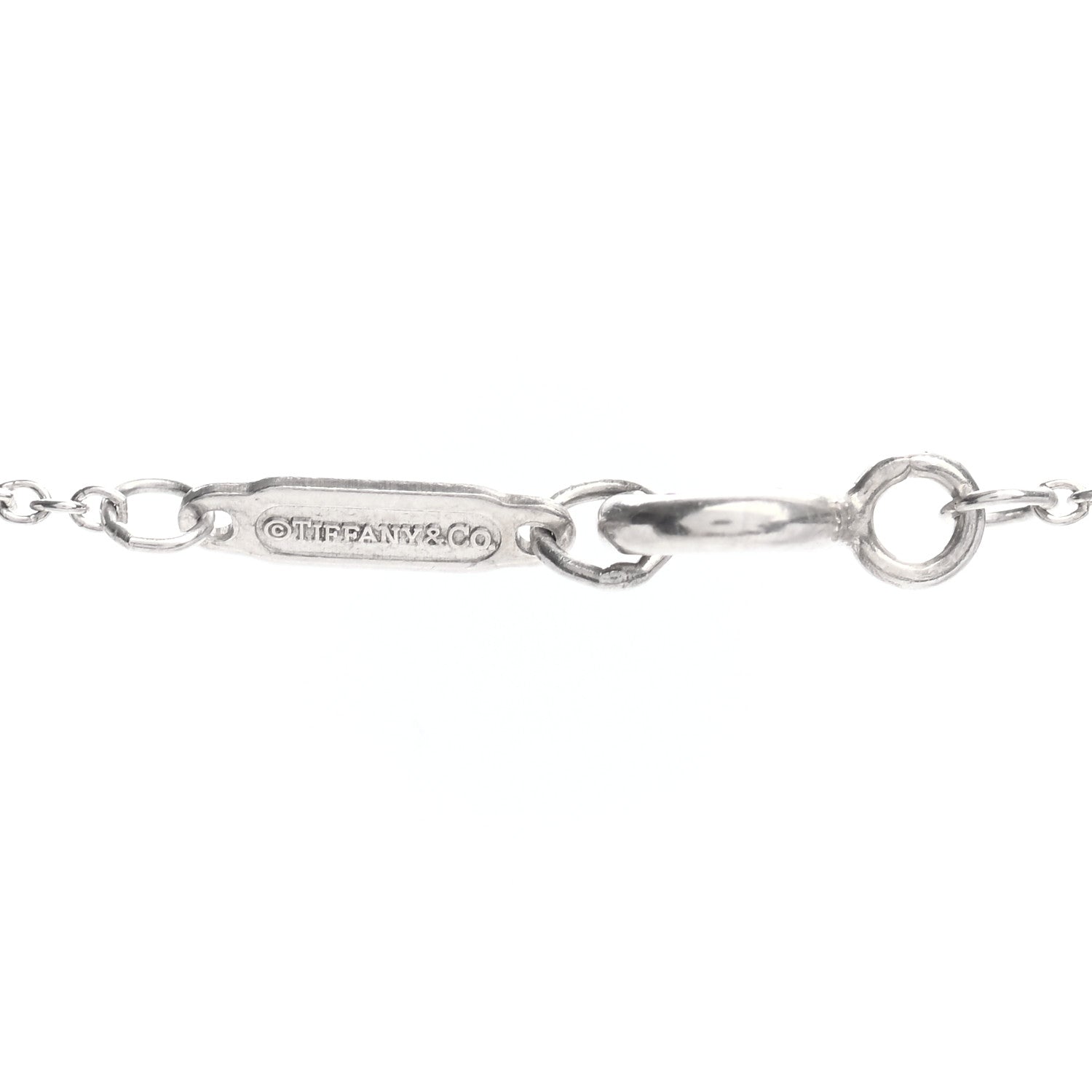 Tiffany Sterling Silver Sapphire Knot Key Pendant Necklace 4 of 4
