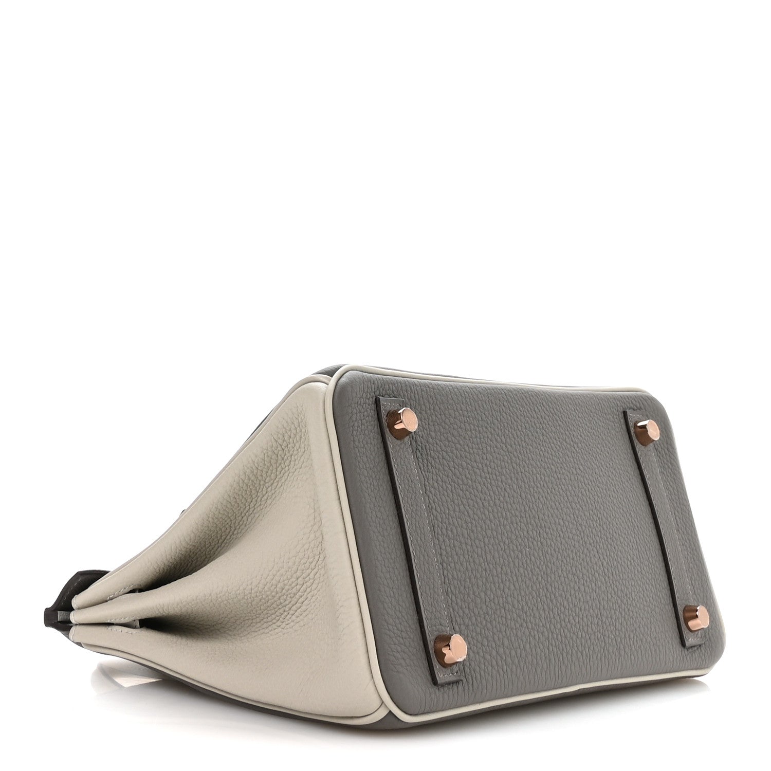 Hermes Togo Horseshoe Birkin 25 Etain Gris Perle 4 of 10