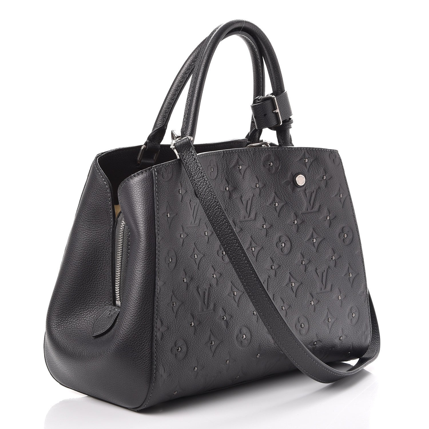 Louis Vuitton Empreinte Studded Montaigne MM Platine 3 of 7