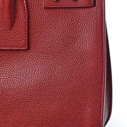 Saint Laurent Grained Calfskin Small Supple Sac De Jour Dark Pallisandre 13 of 18