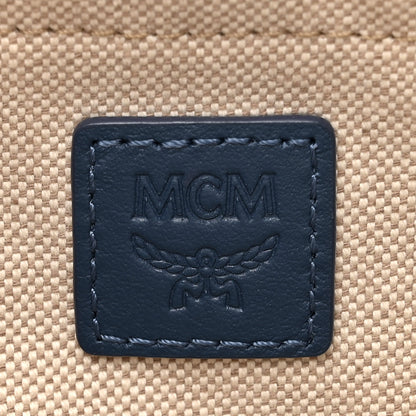 MCM Vintage Jacquard Monogram Small Aren Crossbody Blue 6 of 11