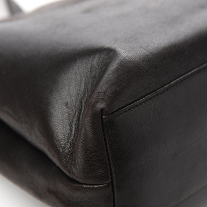 Chanel Lambskin CC Flap Shopping Tote Black 11 of 14