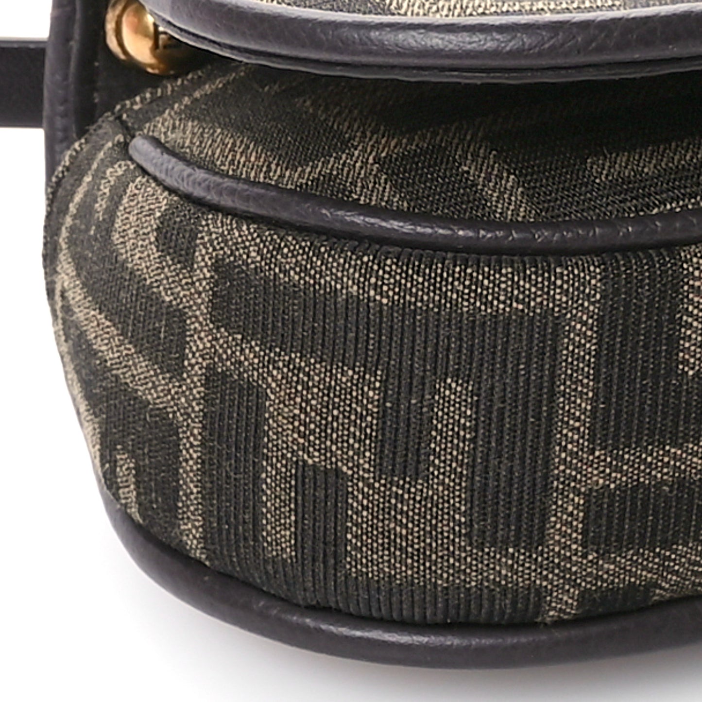 Fabric Jacquard Vitello Cher Cuoio FF 1974 Nano Fendi C'mon Tobacco Moro Ebano