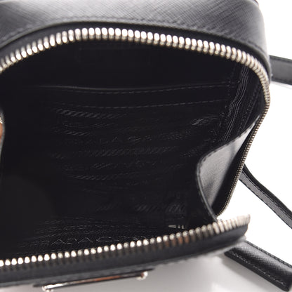 Prada Saffiano Harness Crossbody Bag Black 5 of 9