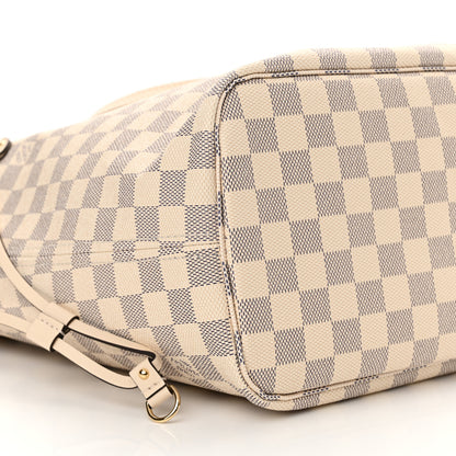Louis Vuitton Damier Azur Braided Neverfull MM Pink 9 of 11