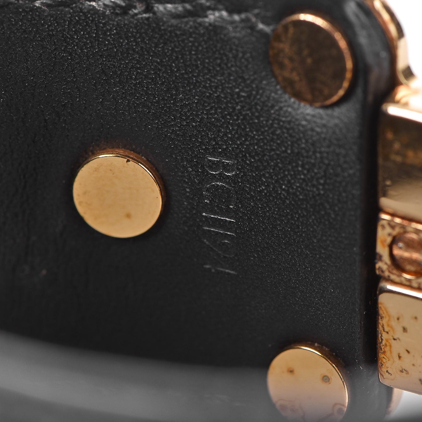 Calfskin Save It Bracelet 17 Black