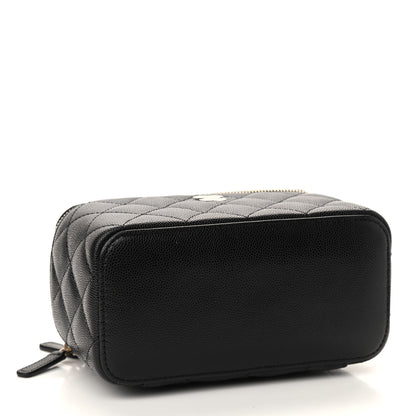 Chanel Caviar Quilted Small Vanity Case With Chain Black 4 of 9