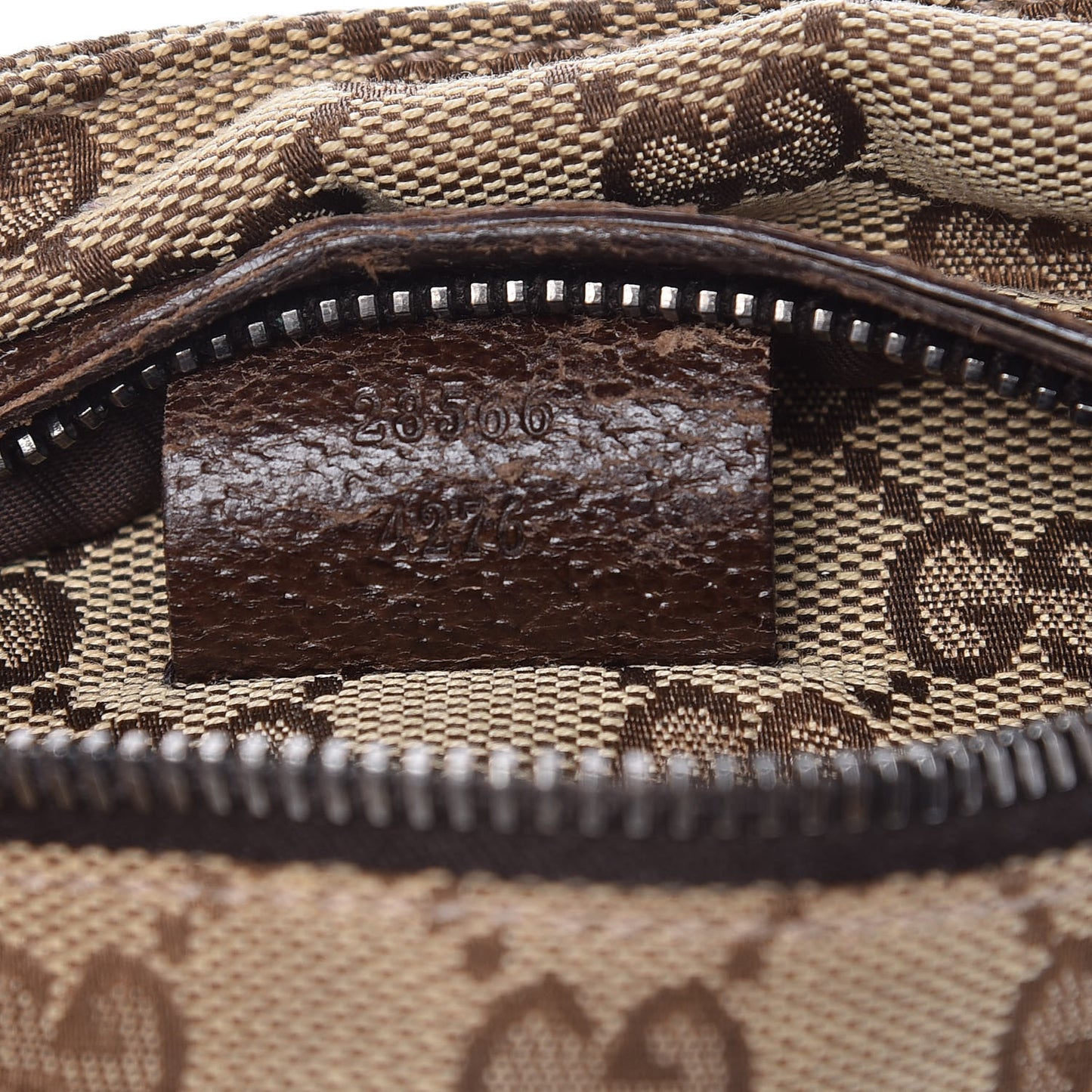 Monogram Web Belt Bag Dark Brown