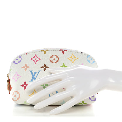 Louis Vuitton LV x TM Monogram Multicolor Cosmetic Pouch PM White 2 of 8