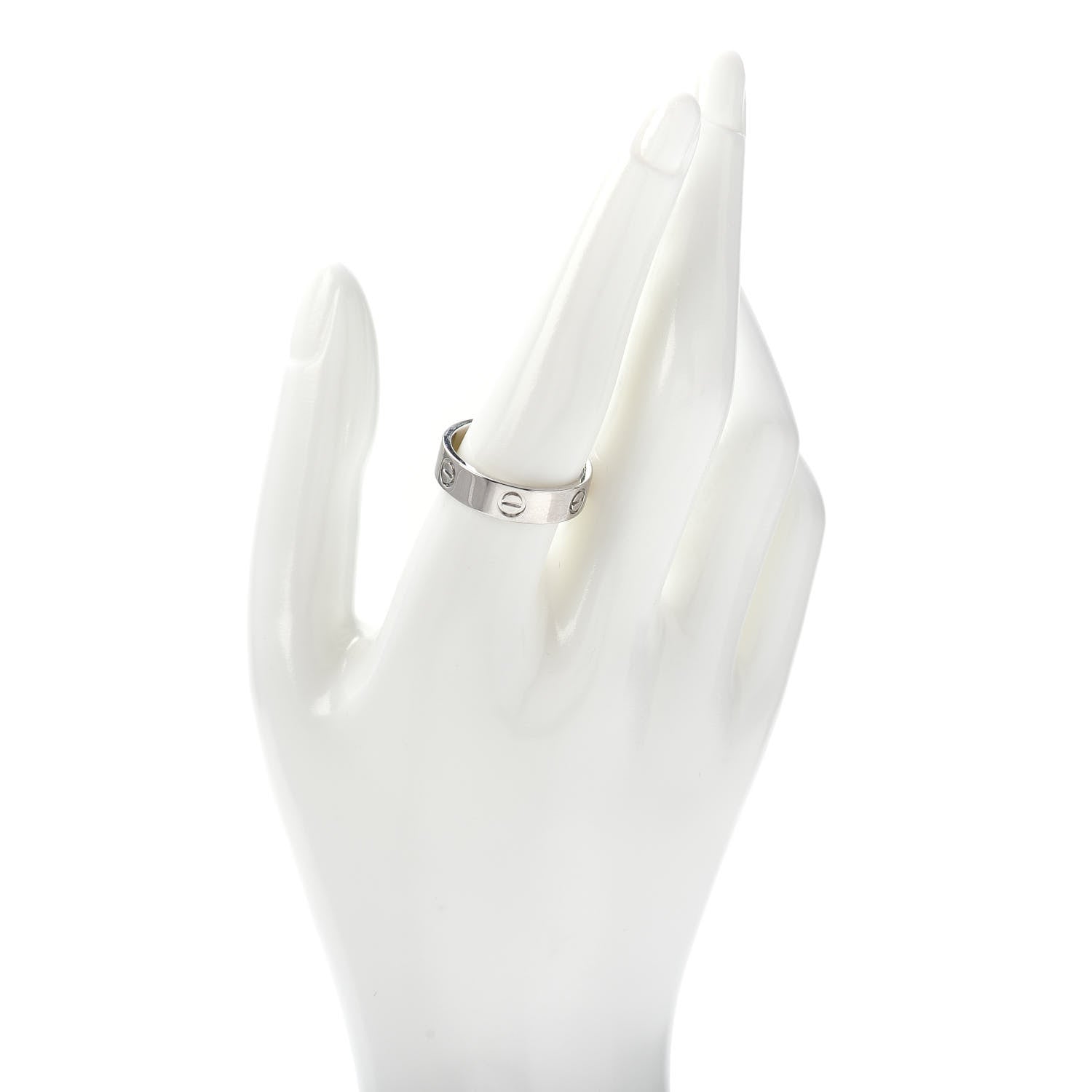 Cartier Platinum 5.5mm LOVE Ring 60 9 2 of 4
