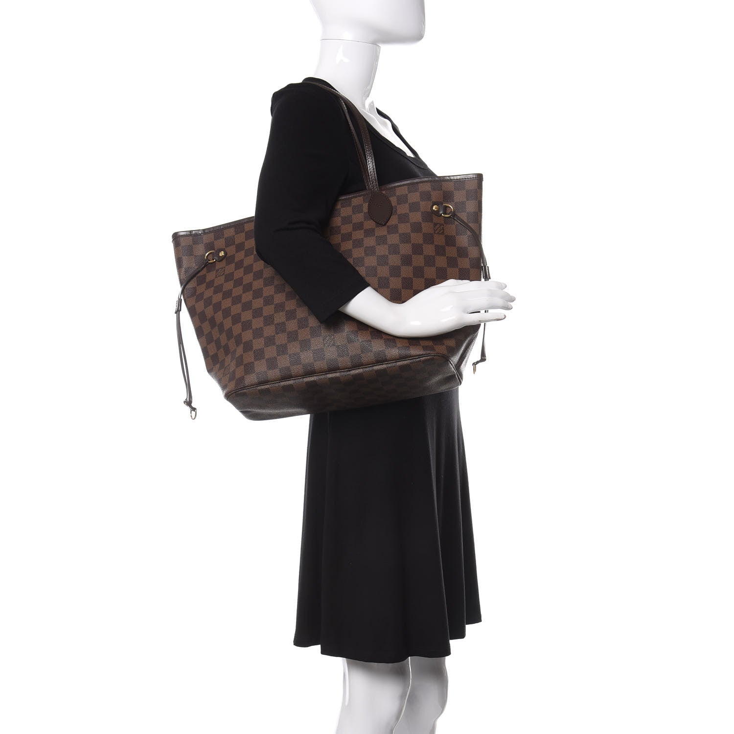 Louis Vuitton Damier Ebene Neverfull MM 2 of 18