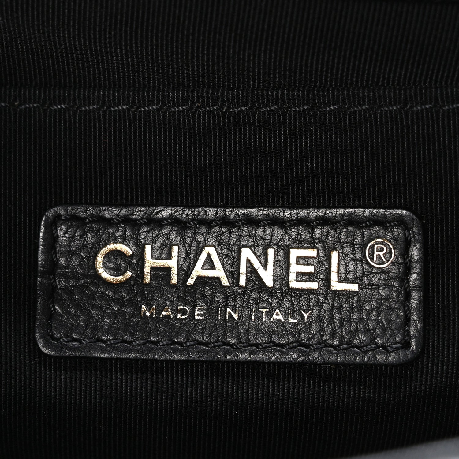 Chanel Caviar Chevron Quilted Medium Boy Flap Black 7 of 10