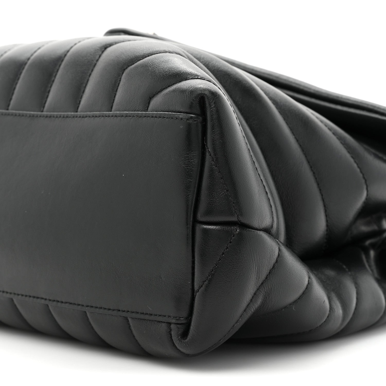 Saint Laurent Calfskin Y Quilted Monogram Medium Loulou Chain Satchel Black 10 of 16