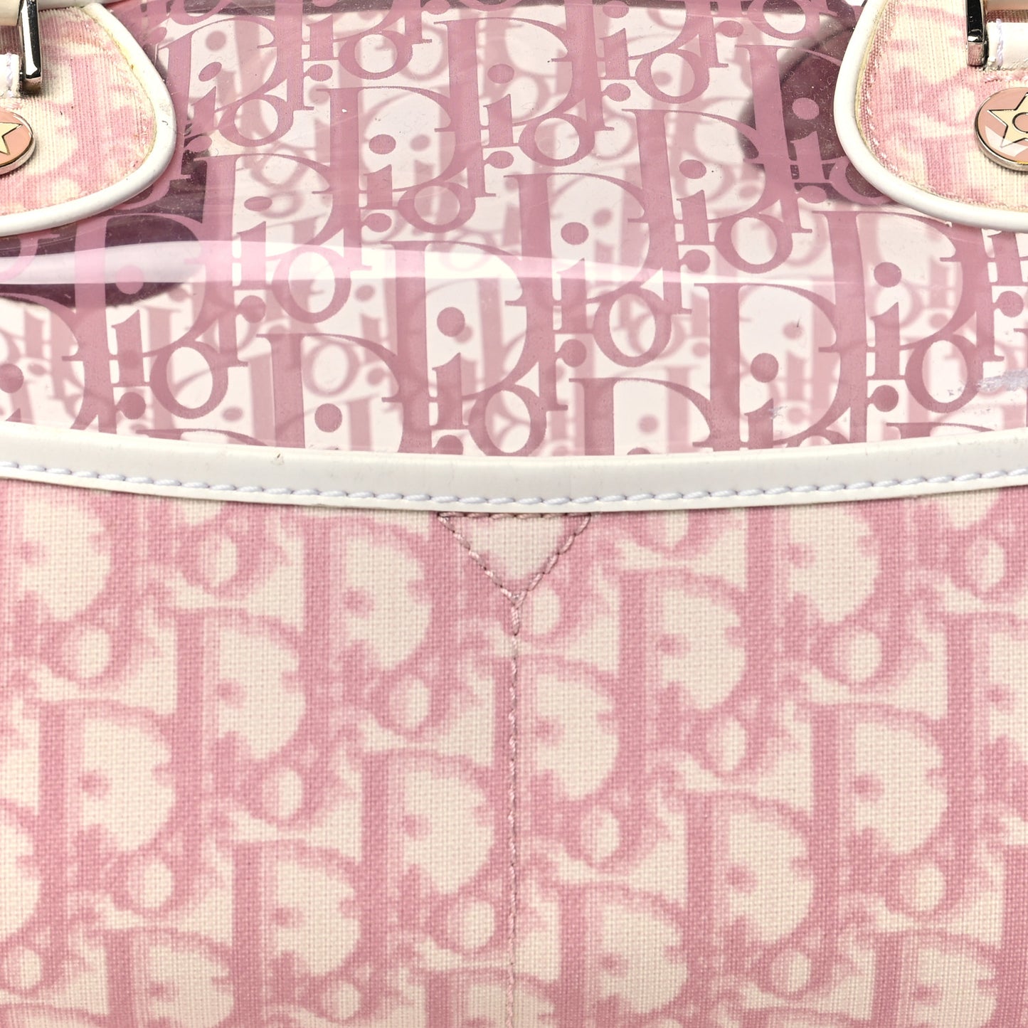 Monogram PVC Bowler Pink