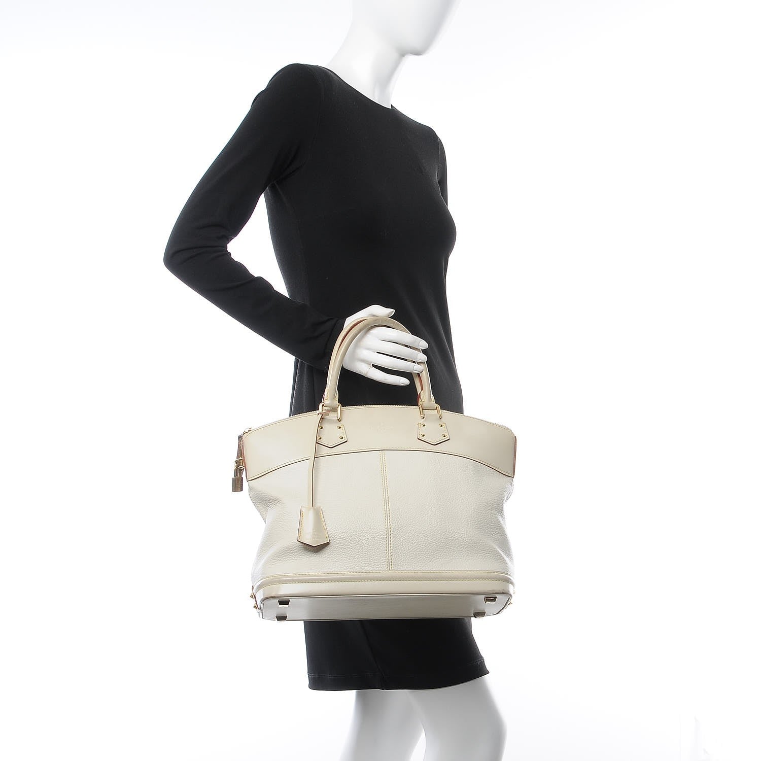 Louis Vuitton Suhali Lockit MM White 2 of 19