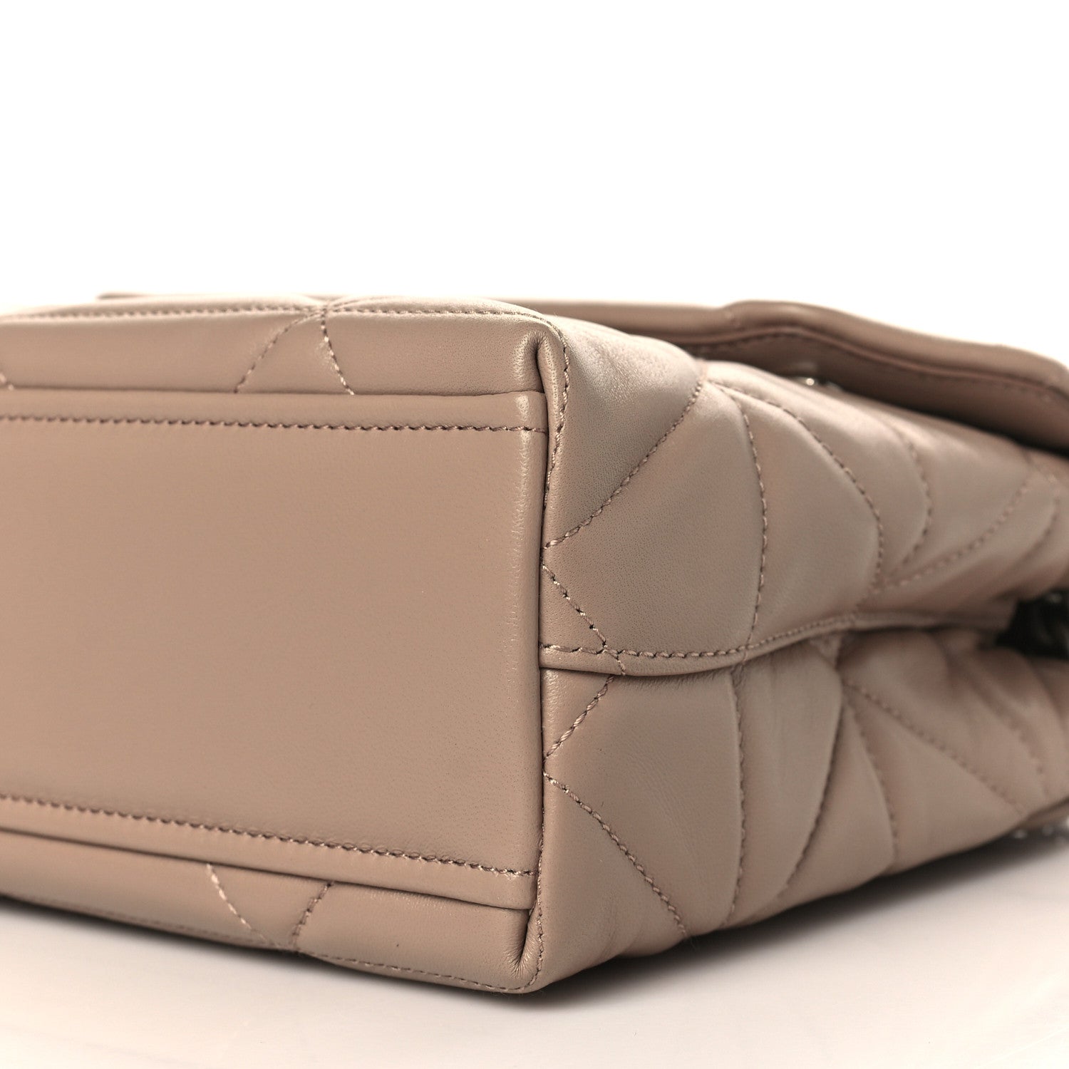 Prada Nappa Triangle Stitched Large Spectrum Bag Cipria 7 of 9