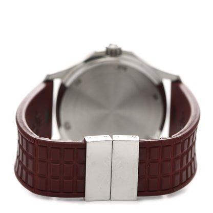 Patek Philippe Stainless Steel Rubber Diamond 36mm Aquanaut Quartz Watch Burgundy 3 of 4
