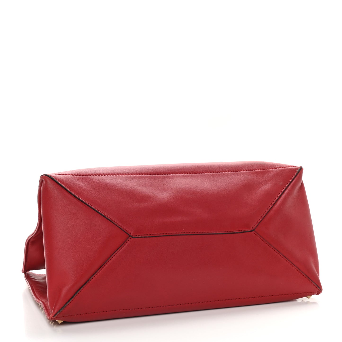 Nappa Medium Rockstud Soft Tote Red
