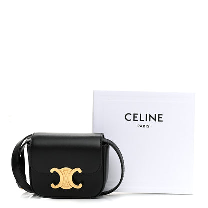 Celine Shiny Calfskin Mini Triomphe Black 11 of 11