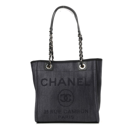 Chanel Mixed Fibers Calfskin Mini Deauville Tote Black 1 of 10