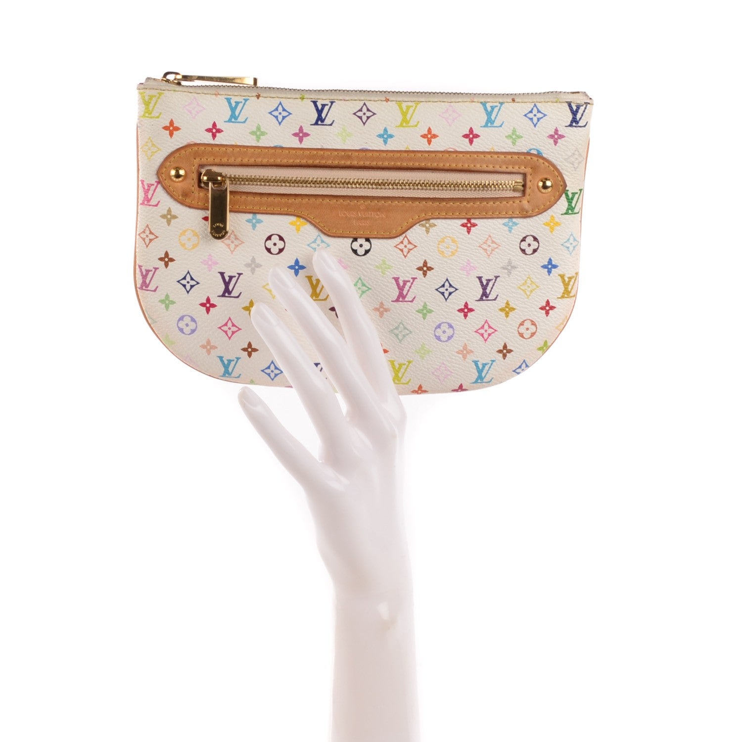 Louis Vuitton Monogram Multicolor Pochette Plate GM White 2 of 7