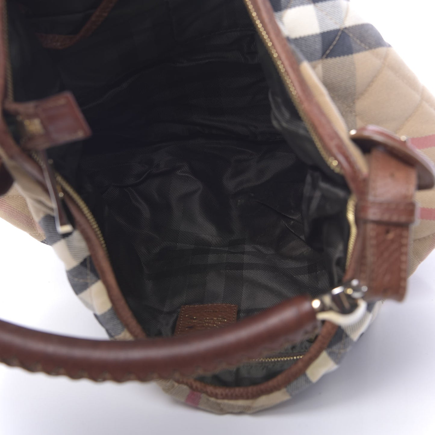 House Check Quilted Hoxton Hobo Brown