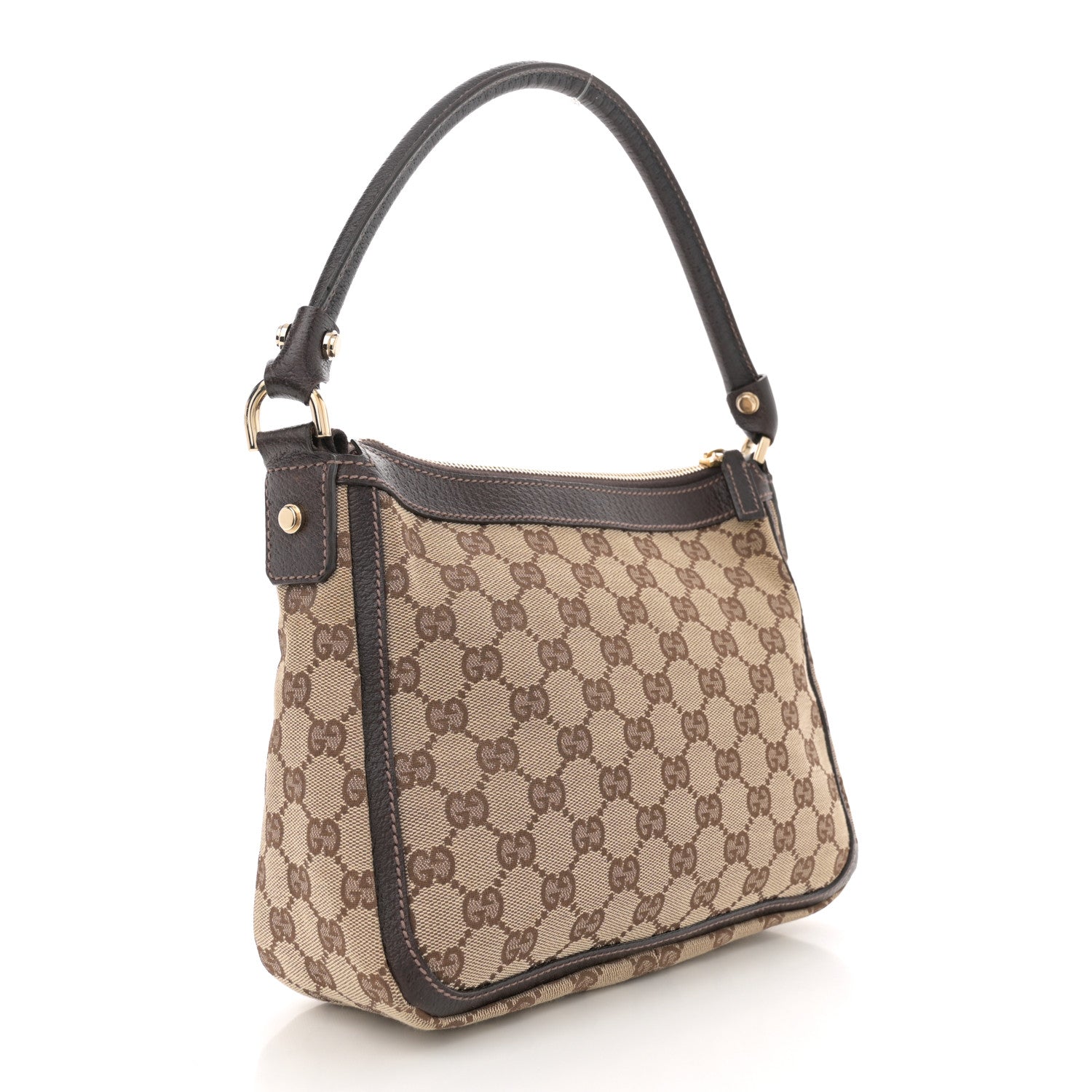 Gucci Monogram Abbey Shoulder Bag Dark Brown 3 of 11