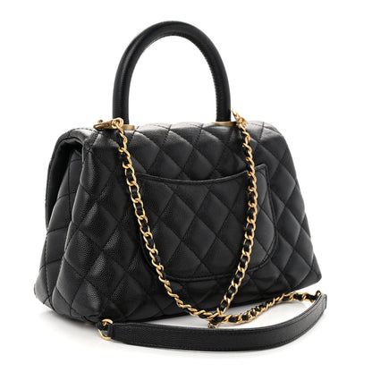 Chanel Caviar Quilted Mini Coco Handle Flap Black 3 of 10
