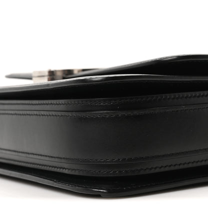 Saint Laurent Box Calfskin Monogram Medium Solferino Satchel Black 10 of 10