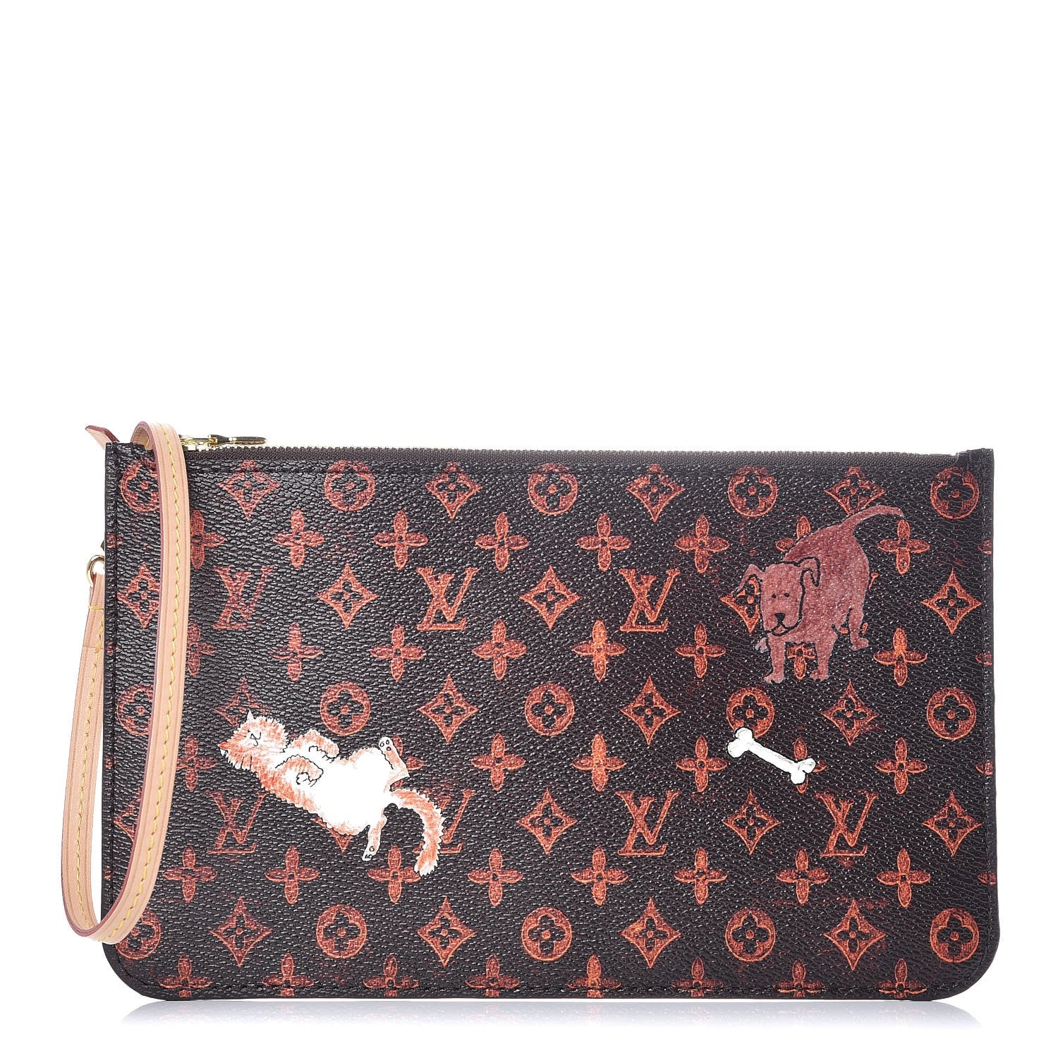 Louis Vuitton Catogram Neverfull MM GM Pochette Marron 1 of 7