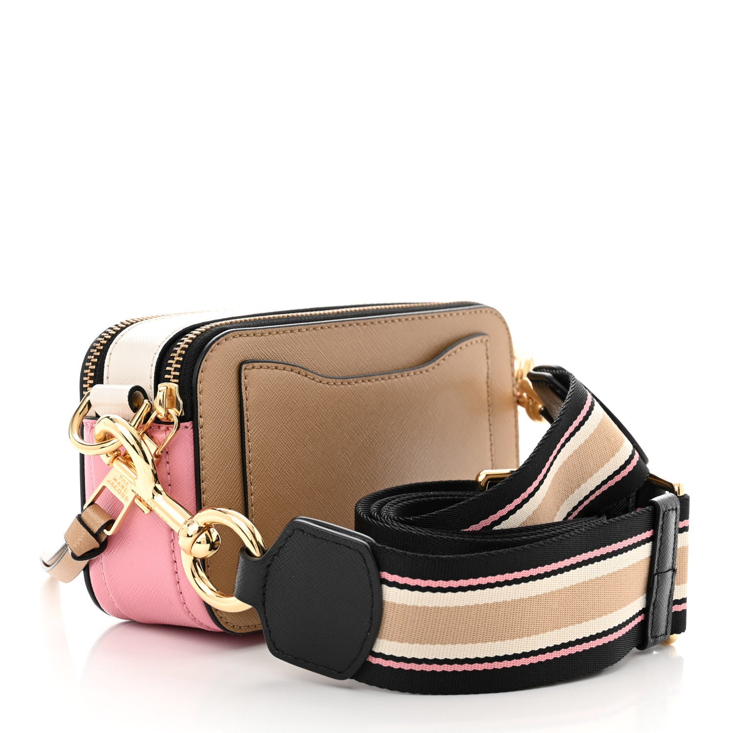 Marc Jacobs Saffiano Small Snapshot Camera Bag Beige Multicolor 3 of 12