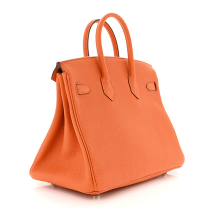 Hermes Togo Birkin 25 Orange 3 of 11