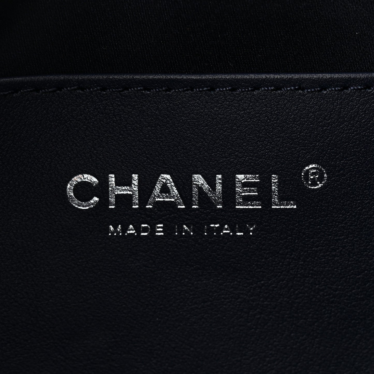 Metallic Caviar Quilted Mini Chanel 25 Handbag Dark Blue