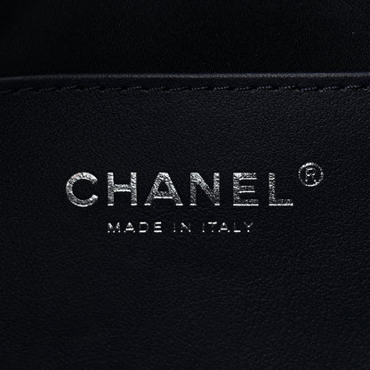Chanel Metallic Caviar Quilted Mini Chanel 25 Handbag Dark Blue 6 of 11