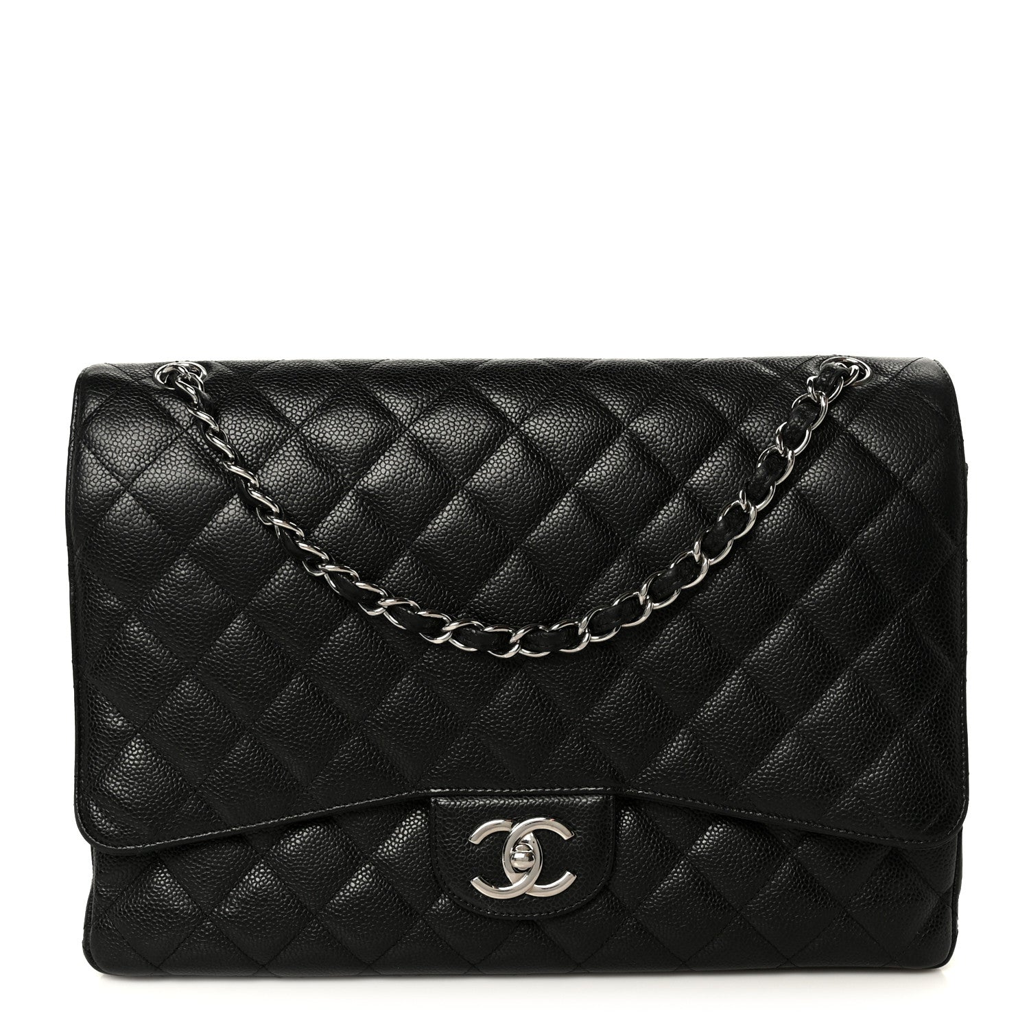 Chanel Caviar Quilted Maxi Double Flap Black 1 of 12